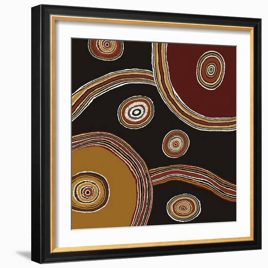 Global Pattern - Float-Mark Chandon-Framed Giclee Print