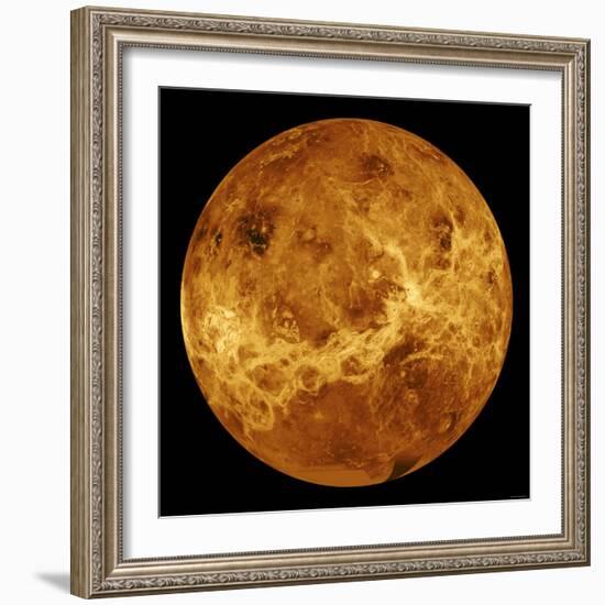 Global View of the Surface of Venus-Stocktrek Images-Framed Photographic Print