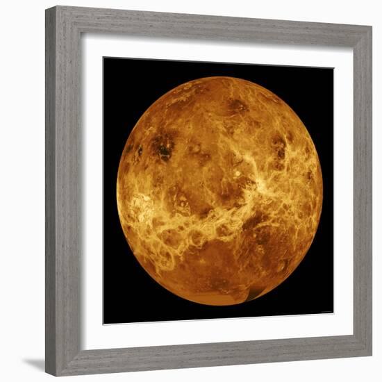 Global View of the Surface of Venus-Stocktrek Images-Framed Photographic Print