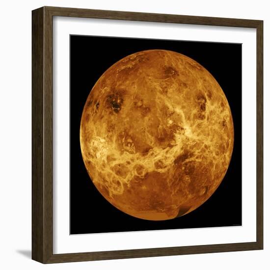 Global View of the Surface of Venus-Stocktrek Images-Framed Photographic Print