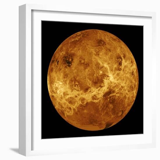 Global View of the Surface of Venus-Stocktrek Images-Framed Photographic Print