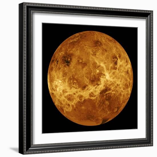 Global View of the Surface of Venus-Stocktrek Images-Framed Photographic Print