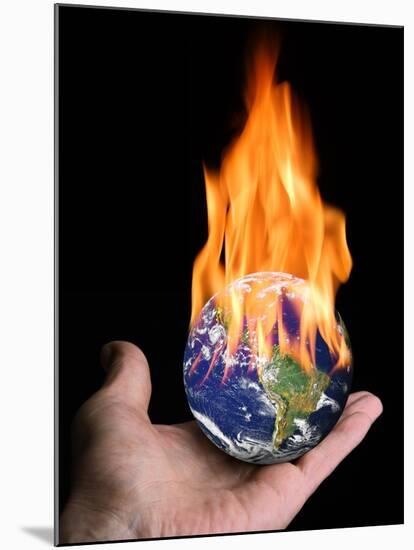 Global Warming, Conceptual Artwork-Victor De Schwanberg-Mounted Photographic Print