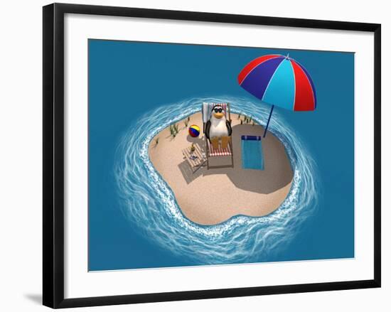 Global Warming, Conceptual Artwork-Friedrich Saurer-Framed Photographic Print