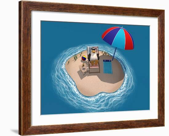 Global Warming, Conceptual Artwork-Friedrich Saurer-Framed Photographic Print