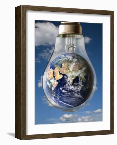 Global Warming, Conceptual Image-Victor De Schwanberg-Framed Photographic Print