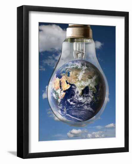 Global Warming, Conceptual Image-Victor De Schwanberg-Framed Photographic Print