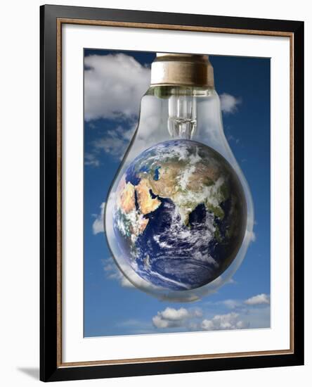 Global Warming, Conceptual Image-Victor De Schwanberg-Framed Photographic Print