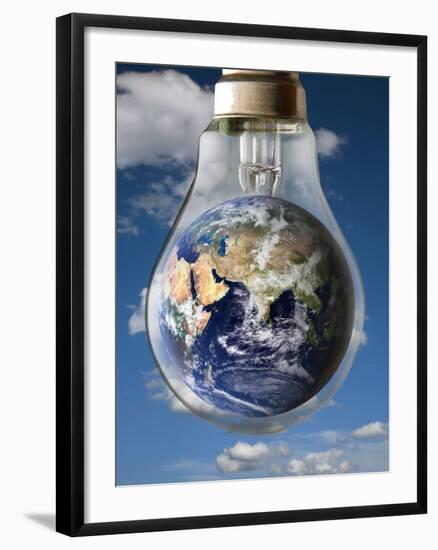 Global Warming, Conceptual Image-Victor De Schwanberg-Framed Photographic Print