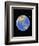 Globe against starfield-Matthias Kulka-Framed Giclee Print