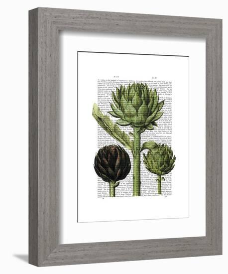 Globe Artichoke Print 1-Fab Funky-Framed Art Print