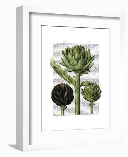 Globe Artichoke Print 1-Fab Funky-Framed Art Print