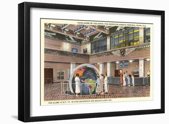 Globe at Airport, Miami, Florida-null-Framed Art Print