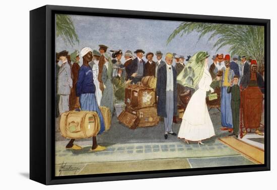 Globe Trotters, from 'The Light Side of Egypt', 1908-Lance Thackeray-Framed Premier Image Canvas