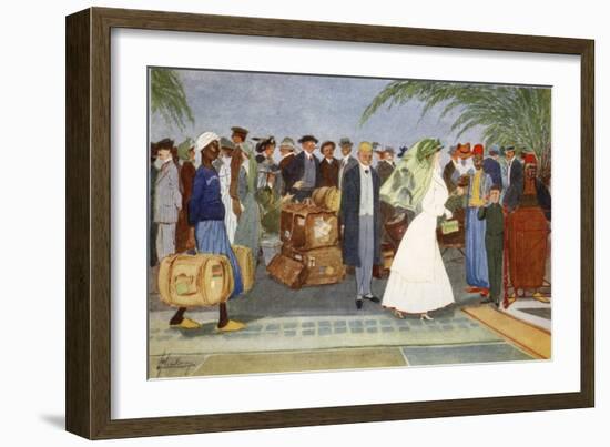 Globe Trotters, from 'The Light Side of Egypt', 1908-Lance Thackeray-Framed Giclee Print