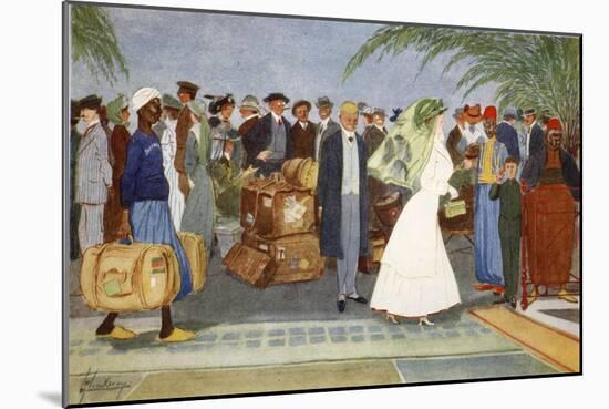 Globe Trotters, from 'The Light Side of Egypt', 1908-Lance Thackeray-Mounted Giclee Print