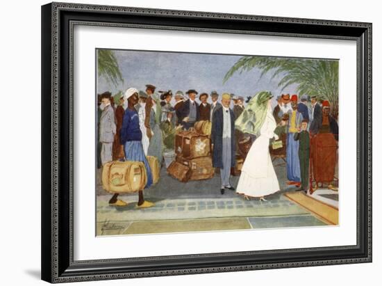 Globe Trotters, from 'The Light Side of Egypt', 1908-Lance Thackeray-Framed Giclee Print