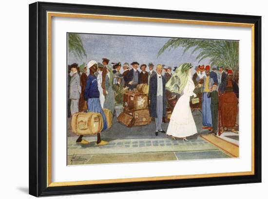 Globe Trotters, from 'The Light Side of Egypt', 1908-Lance Thackeray-Framed Giclee Print