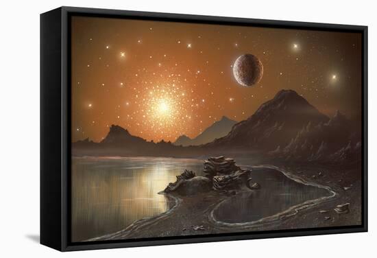 Globular Cluster, Artwork-Richard Bizley-Framed Premier Image Canvas