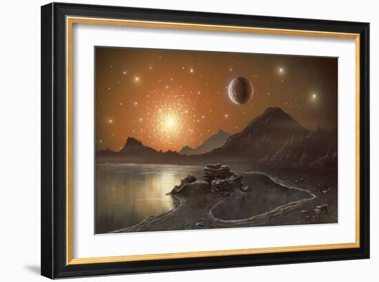 Globular Cluster, Artwork-Richard Bizley-Framed Photographic Print