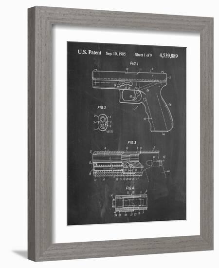 Glock Pistol Patent-null-Framed Art Print