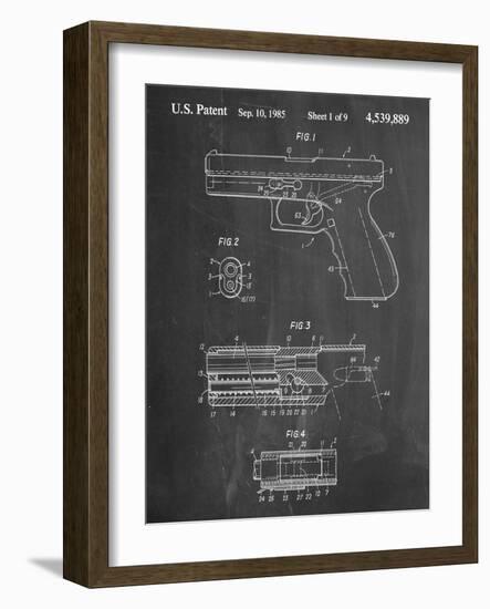 Glock Pistol Patent-null-Framed Art Print