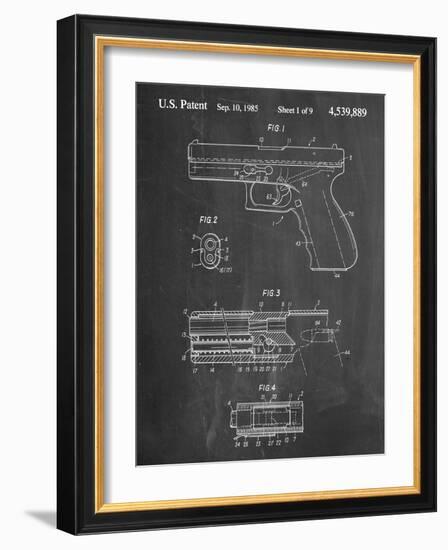 Glock Pistol Patent-null-Framed Art Print