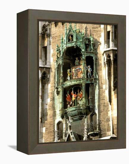 Glockenspiel Details, Marienplatz, Munich, Germany-Adam Jones-Framed Premier Image Canvas