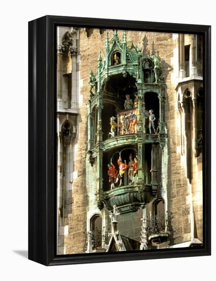 Glockenspiel Details, Marienplatz, Munich, Germany-Adam Jones-Framed Premier Image Canvas
