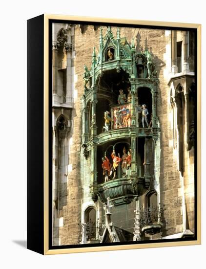 Glockenspiel Details, Marienplatz, Munich, Germany-Adam Jones-Framed Premier Image Canvas