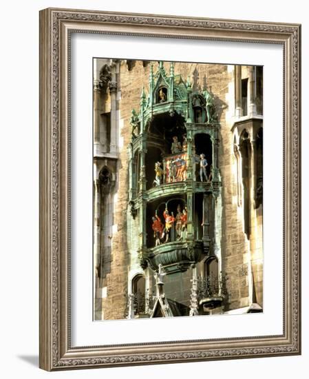 Glockenspiel Details, Marienplatz, Munich, Germany-Adam Jones-Framed Photographic Print