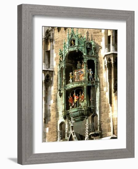 Glockenspiel Details, Marienplatz, Munich, Germany-Adam Jones-Framed Photographic Print