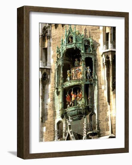 Glockenspiel Details, Marienplatz, Munich, Germany-Adam Jones-Framed Photographic Print