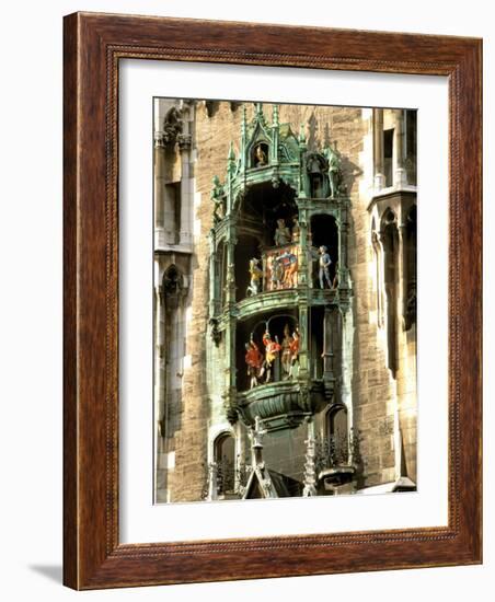 Glockenspiel Details, Marienplatz, Munich, Germany-Adam Jones-Framed Photographic Print