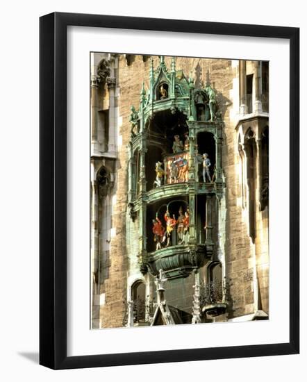 Glockenspiel Details, Marienplatz, Munich, Germany-Adam Jones-Framed Photographic Print