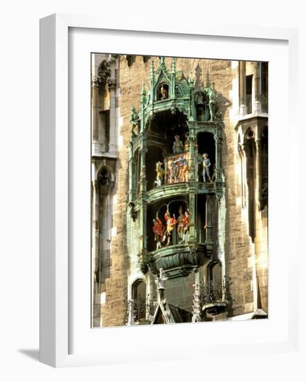 Glockenspiel Details, Marienplatz, Munich, Germany-Adam Jones-Framed Photographic Print