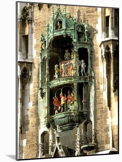 Glockenspiel Details, Marienplatz, Munich, Germany-Adam Jones-Mounted Photographic Print