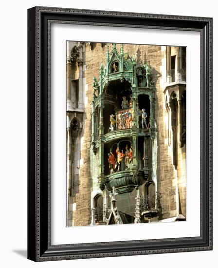 Glockenspiel Details, Marienplatz, Munich, Germany-Adam Jones-Framed Photographic Print