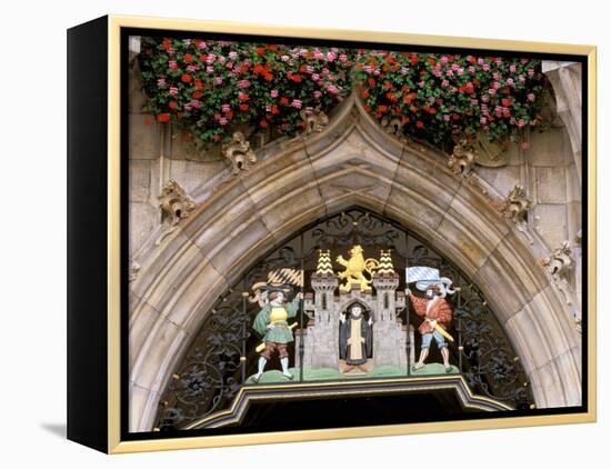 Glockenspiel Details, Marienplatz, Munich, Germany-Adam Jones-Framed Premier Image Canvas