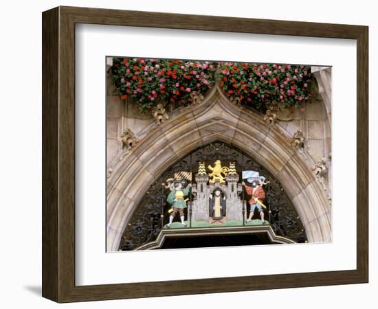 Glockenspiel Details, Marienplatz, Munich, Germany-Adam Jones-Framed Photographic Print