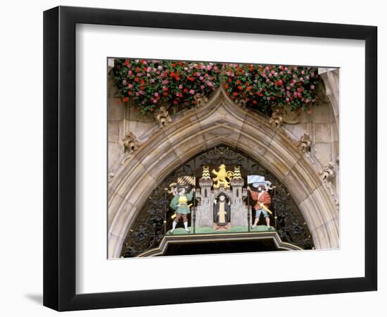 Glockenspiel Details, Marienplatz, Munich, Germany-Adam Jones-Framed Photographic Print