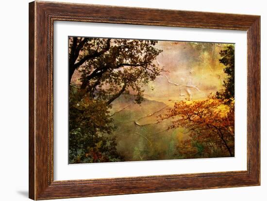 Gloomy Sunset - Artwork In Oil Painting Style-Maugli-l-Framed Art Print