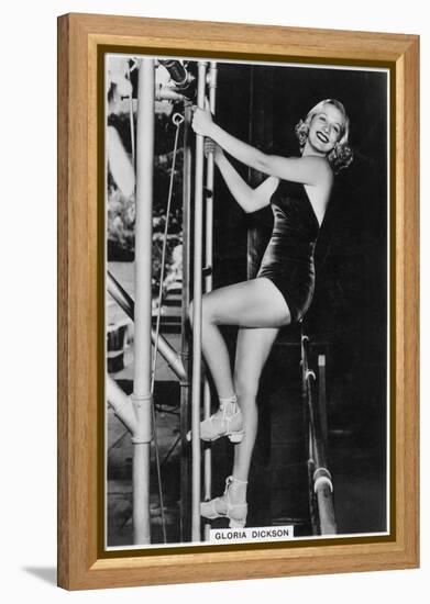 Gloria Dickson, American Stage and Screen Actress, 1938-null-Framed Premier Image Canvas