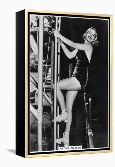 Gloria Dickson, American Stage and Screen Actress, 1938-null-Framed Premier Image Canvas