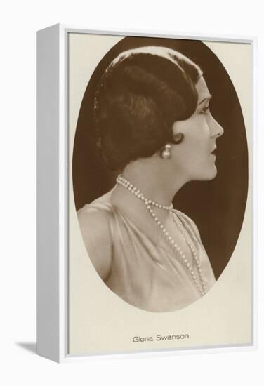 Gloria Swanson, American Actress and Film Star-null-Framed Premier Image Canvas