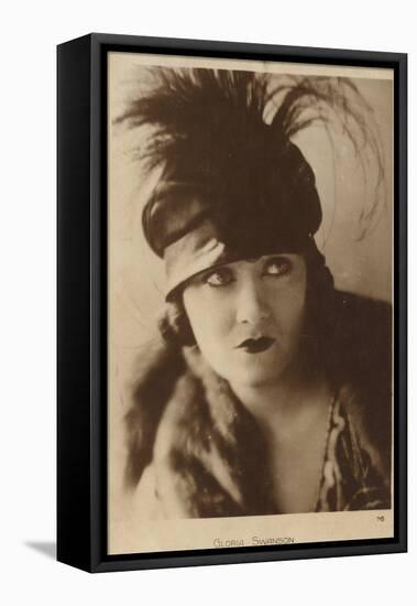 Gloria Swanson, American Actress and Film Star-null-Framed Premier Image Canvas