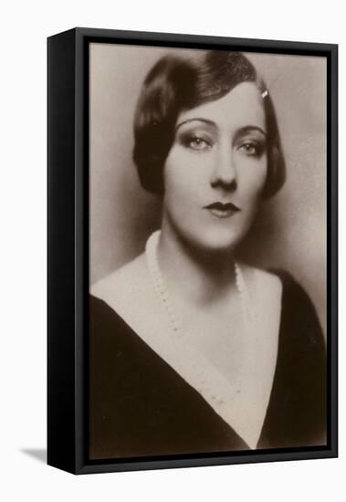 Gloria Swanson, American Actress and Film Star-null-Framed Premier Image Canvas