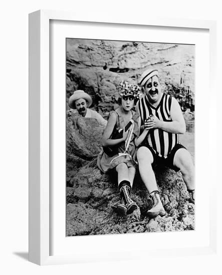 Gloria Swanson, Mack Swain-null-Framed Photographic Print