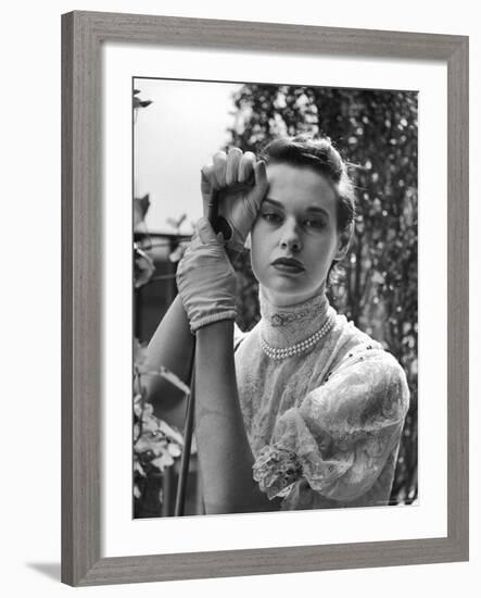Gloria Vanderbilt Stokowski in Costume for Molnar's Play The Swan-Gordon Parks-Framed Premium Photographic Print