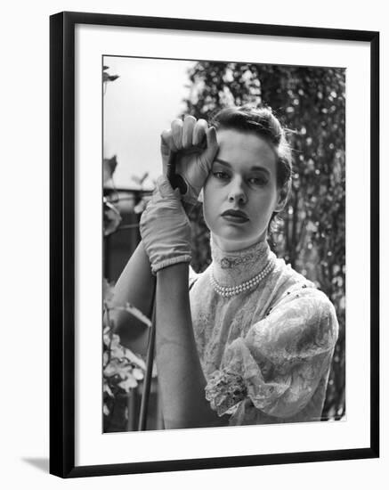 Gloria Vanderbilt Stokowski in Costume for Molnar's Play The Swan-Gordon Parks-Framed Premium Photographic Print